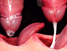 Close Up: Best Condom Milking Blowjob! She Broke the Condom and got all Cum i...