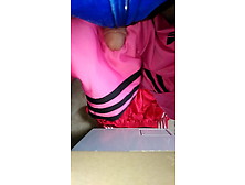 Cum On Pink Adidas Firebird Trackpants