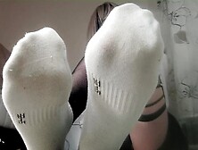 worn shoes smelly socks and feet