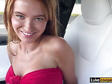 Fucking Sexy Perfect Red Head Zoey Luna In Car