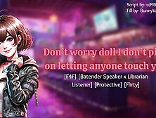 [F4F] Flirty Lezbian Bartender Takes Care Of You For The Night Audio Roleplay