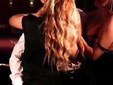 3some FFM - Stranger's Wild Threesome with Hot Blonde Bombshell Babes