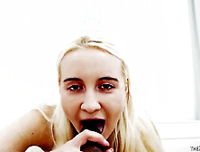 Russian And Ukrainian Teen Bitches Sucking Bbc Pov And Tasting Sexy Cum (18+)