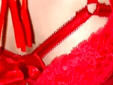 Mrs. Santa's Christmas Surprise - Blowjob & Creampie in Red Lingerie