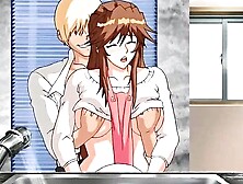 Anime wife fucked doggy in kitchen