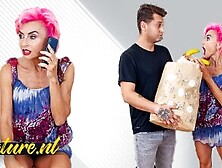 Pink Haired MILF Philana Ordered Groceries But She Wanted Something Else