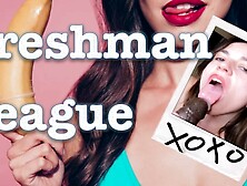 Freshman League S1E1- Vacationing European Girl Vacuums Cum out of BBC