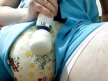 Gay Diaper Sex In Kigurumi Outfit With Hitachi Vibrator