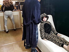 Don't Get Caught Fucking Doll While Moms Making Breakfast! (4k-UHD)