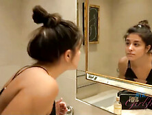 Natalie Monroe deepthroats before receiving an internal creampie