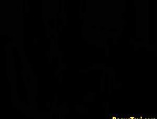 Arse fucked babe deepthroating cabbie in trio