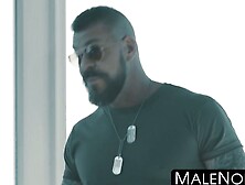 Malenoir. Com - Bearded Top Ass Fucks Two Hungry Homos In Intense Gay Threesome Action