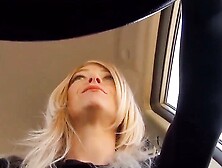 Nylon Pantyhose Footjob with Cum on Feet