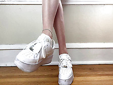 Ankle Socks,  Shoeplay,  White Ankle Socks