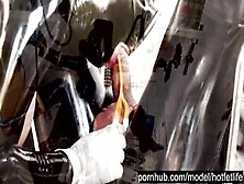 Heavy Latex Latex Piss Bondage - Fellatio Hand Job Female Domination -