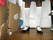 Crossdressing Schoolgirl Pov