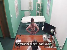 Doctor Cures Brunette Patient With Sex