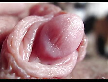 Huge clit cums closeup hd