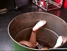 Chinese Submissive Lady Wearing Lingerie Dominated With Various Sex Toys