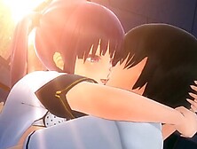 Cute girl is playing with boyfriend dick in this hentai porn