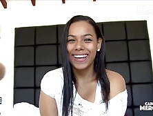 Curvy Brunette hair Andrea Flores Sucks & Gets Screwed Precious In Hawt Pickup & Bang - CARNE DEL MERCADO