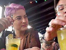 Tattooed Queer Licks Gfs Pussy In Homemade Oral Sex