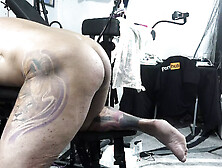 Strap on Stories - Maneater Training Demonstration - How two Make Him Spunk Nonstop Side POINT OF VIEW