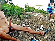 GENTLYPERV MEETS A PERVY WHORE ON A BEACH.  During an exhibitionist day at the sea I find a sexy woman