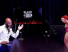 Sleazy strawberry blonde shows her butt after saying her boy suggested she join the liberal movement,  she enjoys humongous,  wide