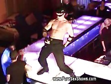 Live Euro Male Stripper Show At A Disco