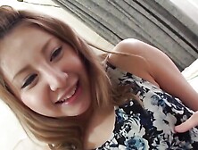 While the Guy Teases Her Pussy the Blonde Cannot Take the Smile off Her Face