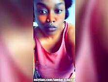 Dominican Bitch Shakes Chest