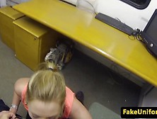 European Babe Sucks Cops Cock