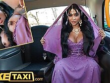 Thick Brunette Bengali Minx Gets Manhandled In The Backseat Of The Taxi