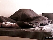 Spying on how stepdaughter cums on a cock