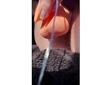 Teen pussy creamy orgasm showing at window