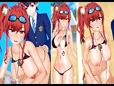 【アズールレーン ザラ(水着Ver)】コイカツ！プレイエロアニメ動画(アニメ3Dcgエロゲーム 版権