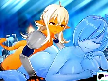 FUTA SLIME BANG AND CREAMPIE SHEMALE HENTAI IN THE DUNGEON