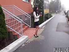 Eurobabe Flashes Tits And Fucked In Exchange For Cash