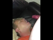 Danish anal guy fucked me in the mouth on an armchair