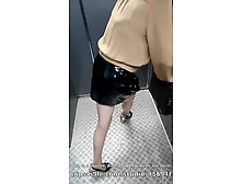 mother I'd like to fuck masturbates crossed legs standing in public elevator