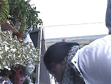 Picked up busty mature woman double penetration