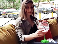 Remote control cums of my stepsister in Bar !