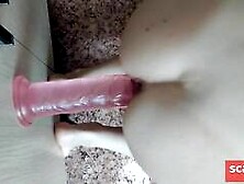 Blonde Housegirl in a White Shirt Gets Double Penetrated