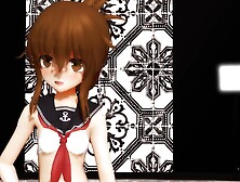 MMD 電ちゃんの乳もみlupin