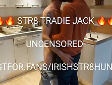 Straight Tradie Sitting on daddys lap