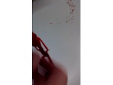 Pulling Needles From My Cock,  Lots Of Blood