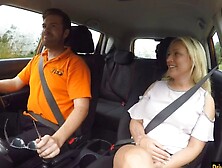 Blonde Scottish Amber Deen Rammed By Driving Instructor