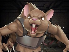 Furry Ratman Doing Analsex With A Hot Elven Lady - Escape Dungeon