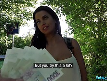 Young Pretty Brunette Big Boobs gets Jizzed On For Cash by Max Dior